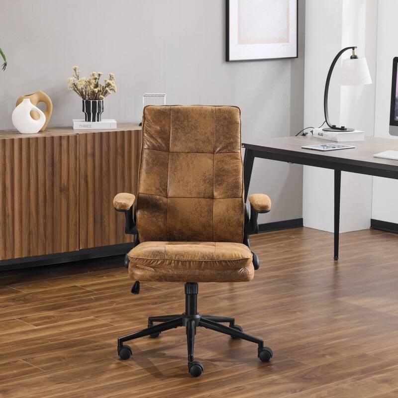 25.6 Inch Adjustable Armrest Dual Purpose Leg Swivel Office Chair With Spikes