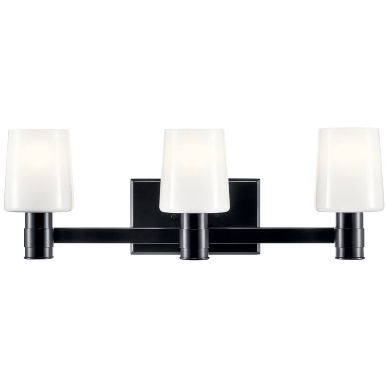 Adani 24 in. 3-Light Bathroom Vanity Light with Opal Glass