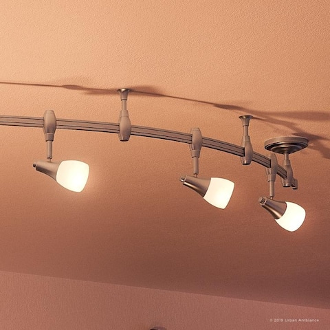 Luxury Modern Track Light, 11.5"H x 108"W, with Industrial Style, Brushed Nickel Finish by Urban Ambiance - 108