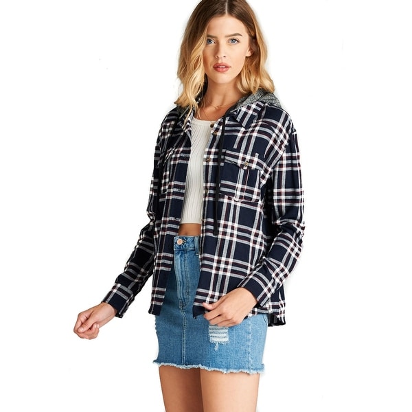 hoodie with button down shirt