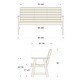 preview thumbnail 7 of 5, BAHIA VERDE OUTDOORS Riverside 5-Foot Garden Bench