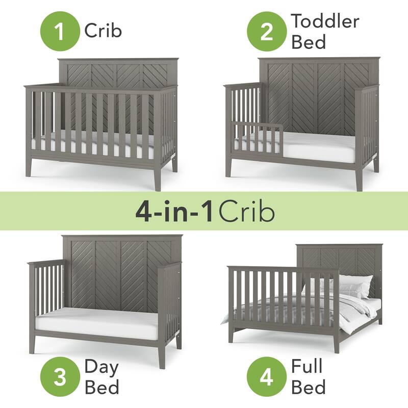 Child Craft Atwood 4-in-1 Convertible Baby Crib - N/A