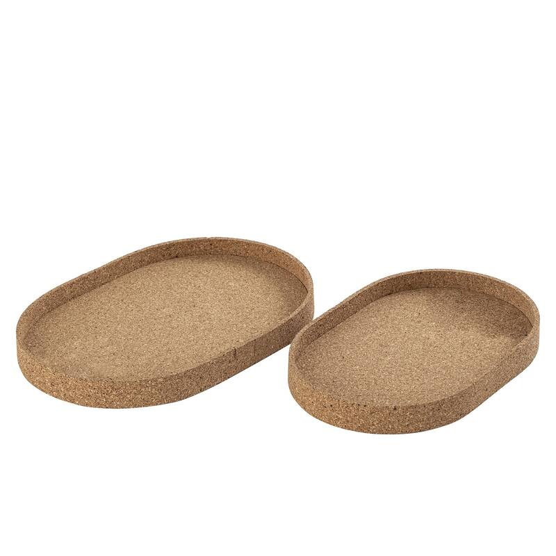 Oval Cork Tray Sm