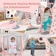 preview thumbnail 2 of 5, 4-in-1 Toddler Slide and Swing Set Indoor Playground