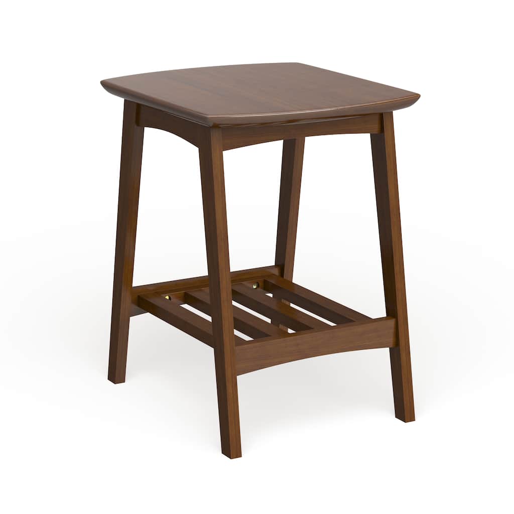 Carson Carrington Karkkila Mid-century Modern Scandinavian Style Dark Walnut End Table