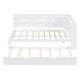 preview thumbnail 4 of 7, Wooden Twin Size DayBed with Twin Size Trundle and Storage Shelf and USB Charging Ports, White
