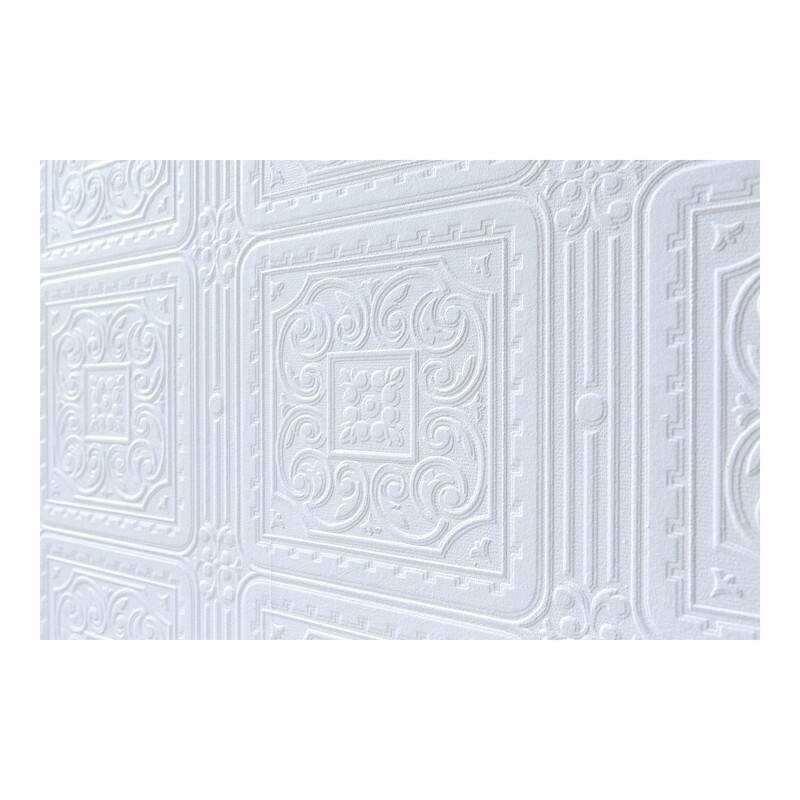 Brewster Turner Tile Paintable Textured Vinyl Wallpaper - 20.9 x 396 x 0.025