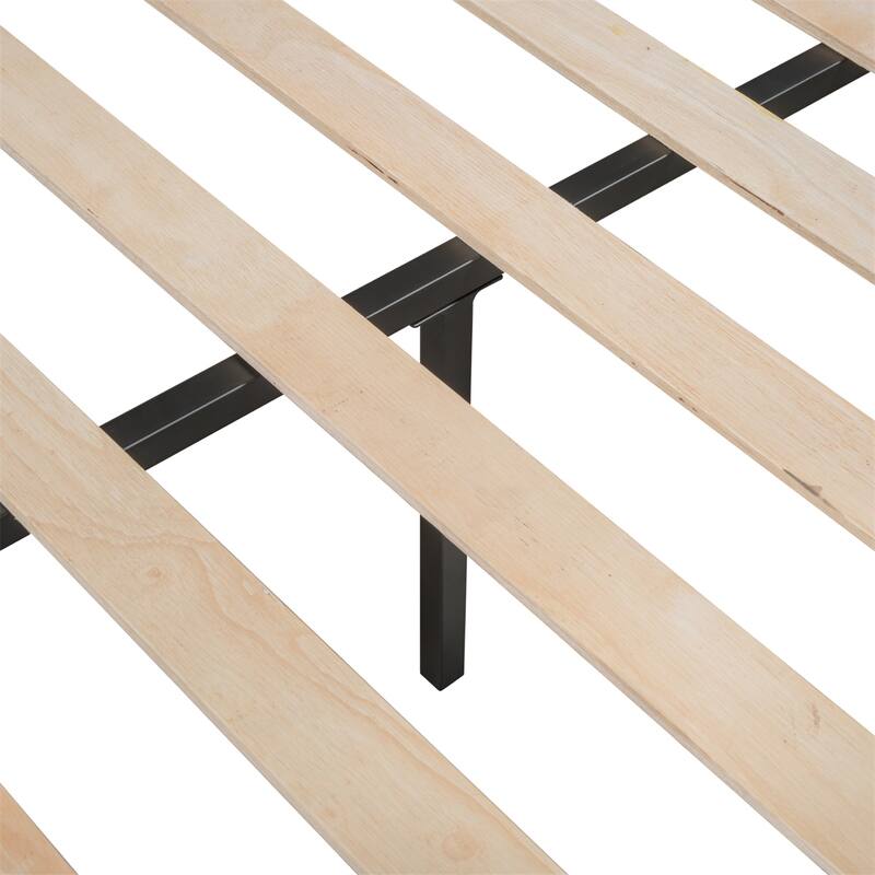 Triple Bunk Bed with Vent Board, Noise-Free Wood Slats