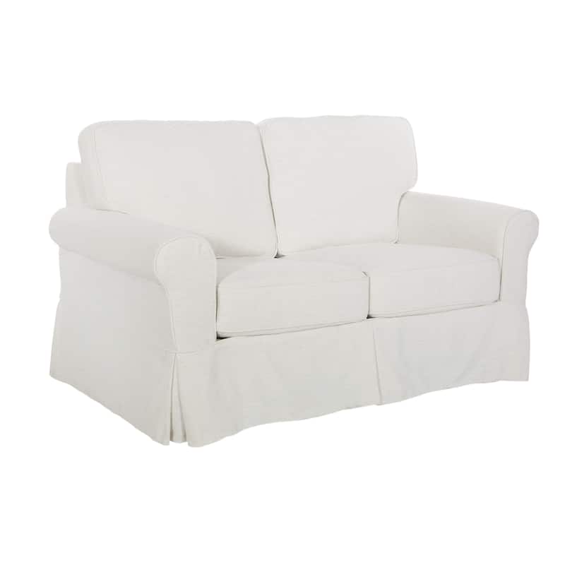 Porch & Den Zuni Mid-century Slipcover Loveseat