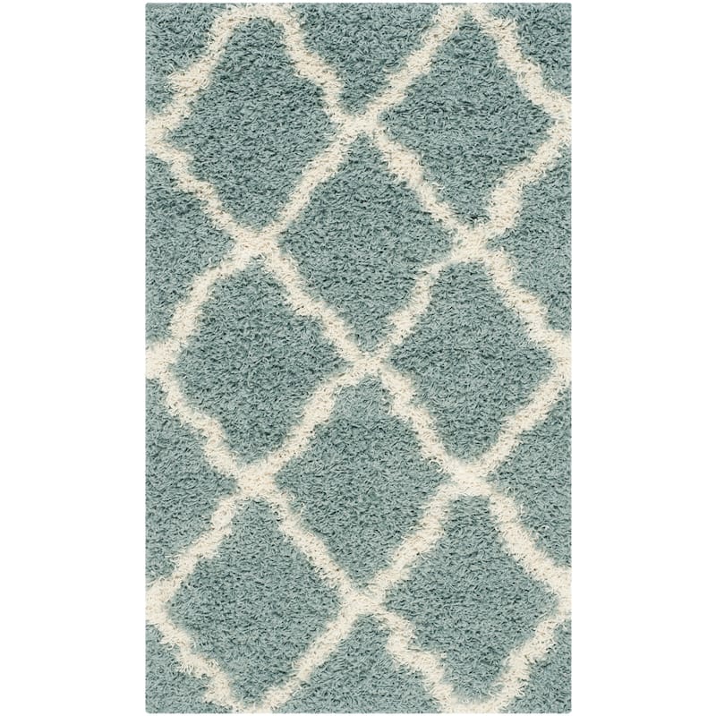 SAFAVIEH Dallas Shag Darina Trellis 1.5-inch Thick Rug