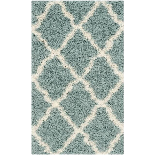 SAFAVIEH Dallas Shag Giusy Trellis 1.5-inch Thick Rug