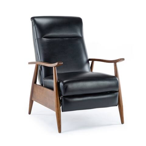 Sienna Upholstered Wood Push Back Recliner by Greyson Living