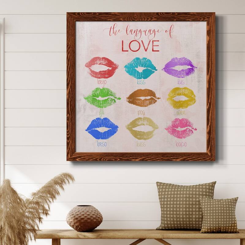 Rainbow Kiss-Premium Framed Canvas - Ready to Hang