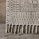 preview thumbnail 3 of 7, Nuloom Geometric Ivory Flatweave Sparkling Cotton Fringe Area Rug