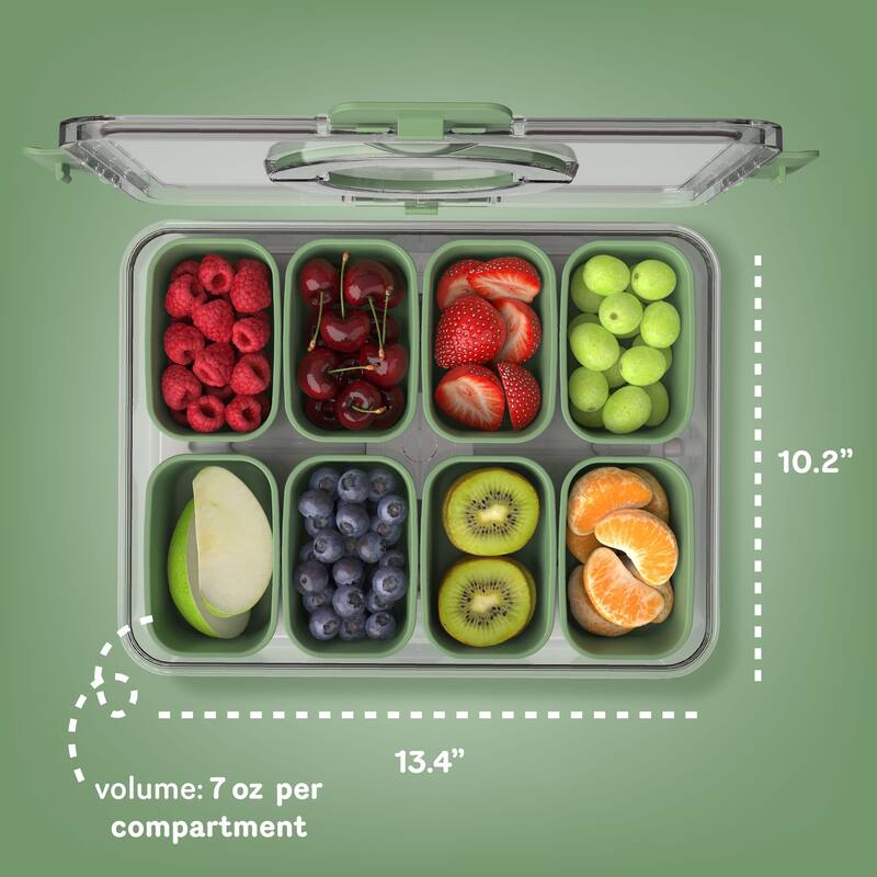 COOK WITH COLOR Snackle Box for Kids Lunch Box and Snack Container