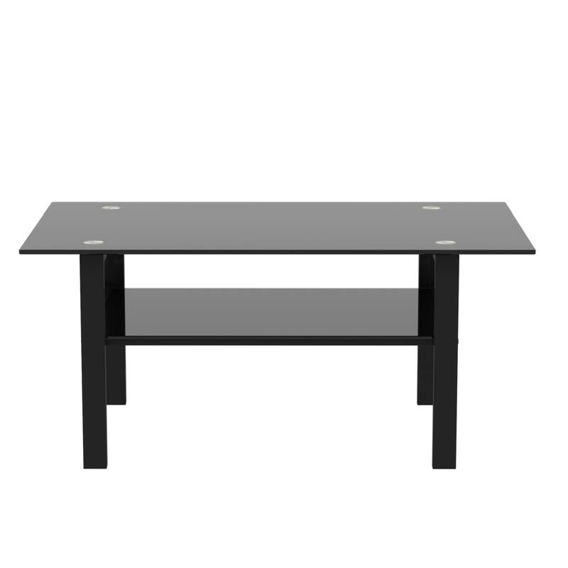 39"Rectangle Glass Coffee Table