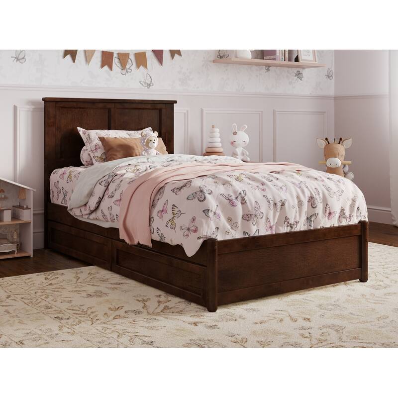 Felicity Platform Bed with Panel Footboard and Storage Drawers