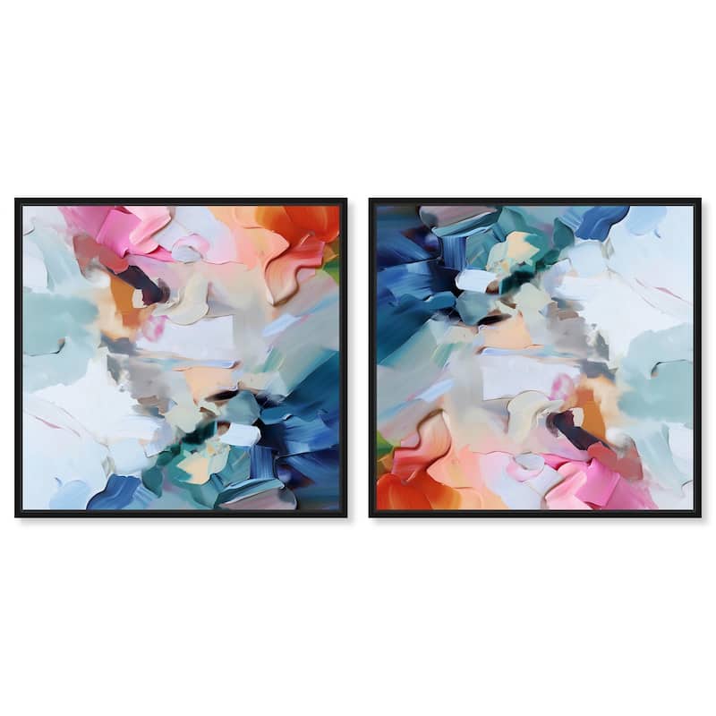 Walk on a Sunny Day Canvas by Art Remedy - 24" x 16" - Black