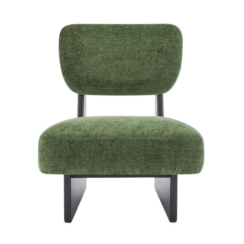 [Set of 2] Modern Lounge Chair with Polyester Upholstery, Wood Base, Minimalist and Stylish Accent Seating for Living Room