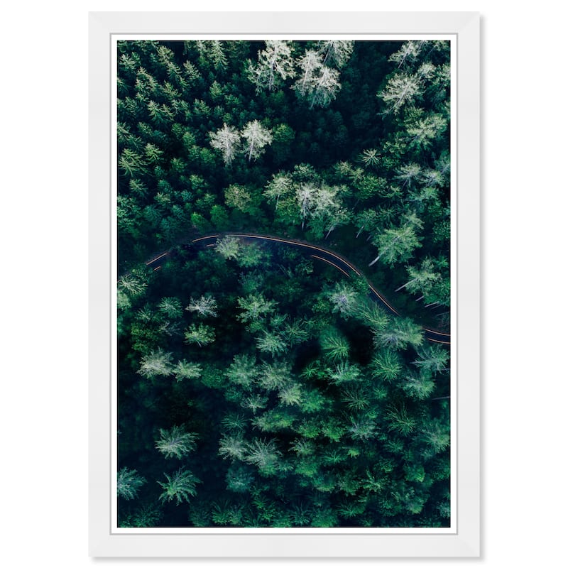 Wynwood Studio Prints Nature and Landscape Breathe in The Forest Green and Scandinavian Wall Art Canvas Print