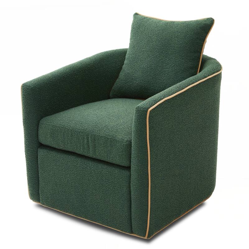 Swivel Accent Chair Upholstered Club Chair Barrel Sofa Chair for Living Room , Reading Corner, and Small Spaces
