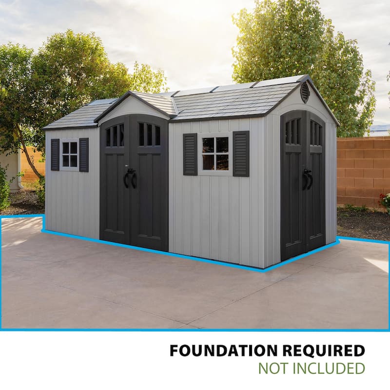 Lifetime Dual Entry 15 Ft x 8 Ft Shed (60410)