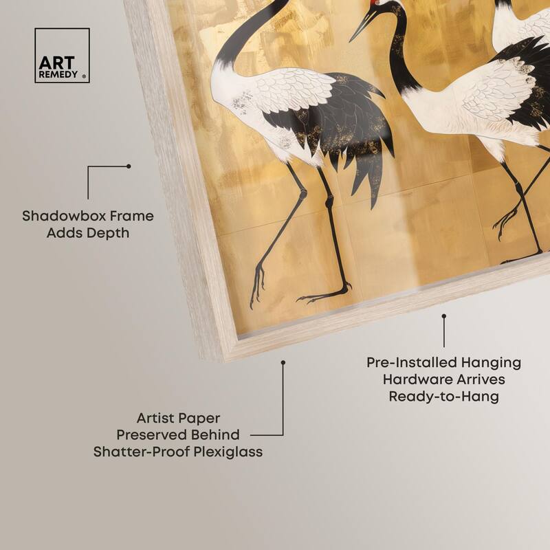 Birds of Gold Shadowbox by Art Remedy