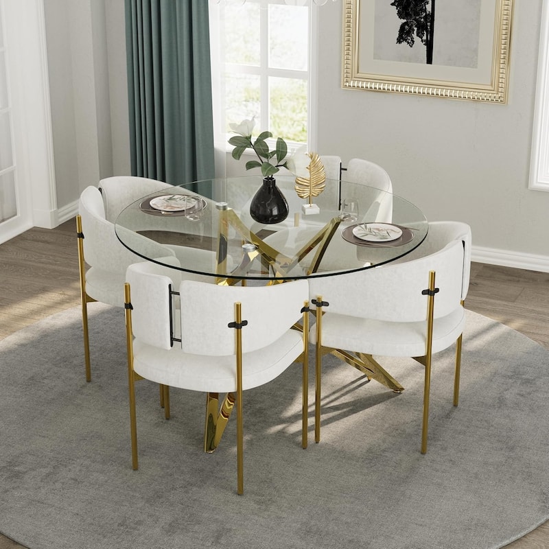 Classic and Luxurious Barrel Dining Chairs with Arms