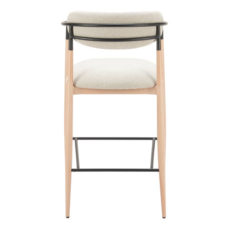Equinox Barstool Oyster Gray & Natural