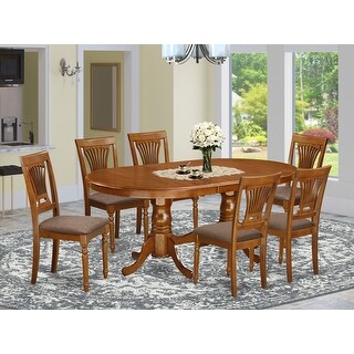 PLAI7-SBR Dining set 6-Dining Table Dining Chairs