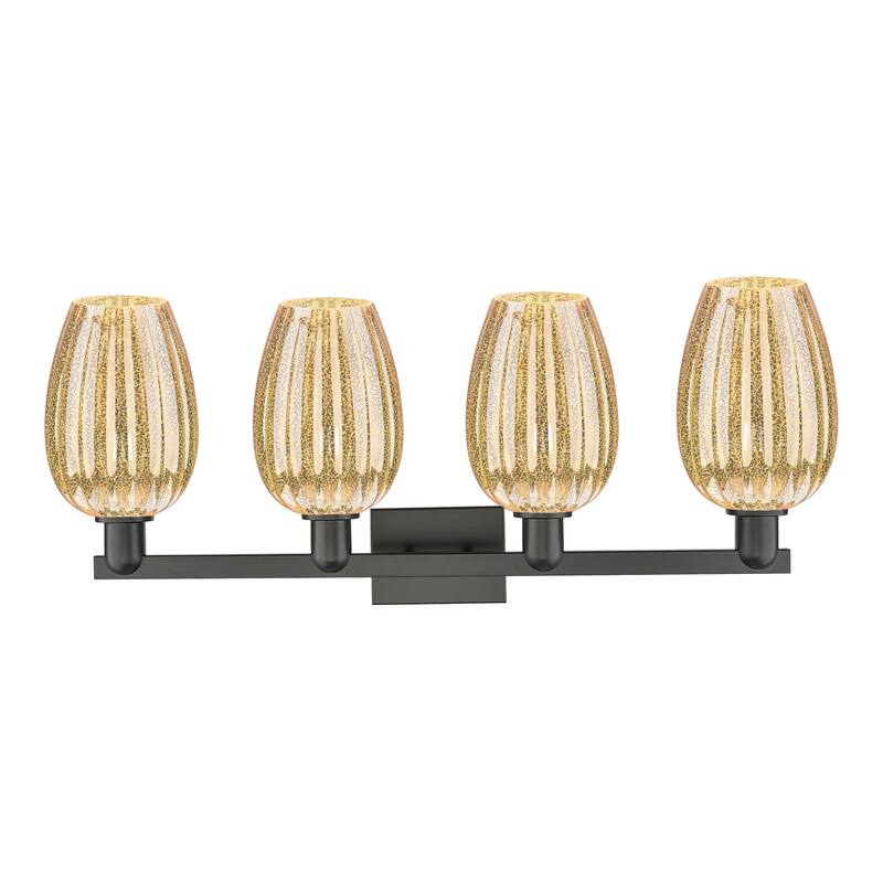 Innovations Lighting Downtown Urban - Preston - 4 Light 36" Flute Shade Bath Vanity Light