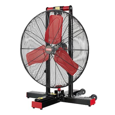 Portable floor mounted fan
