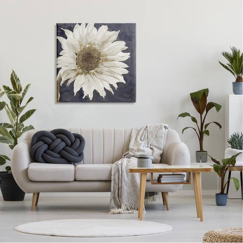 Stupell Modern Distressed Daisy Stretched Canvas Wall Art, Design by Sophie 6