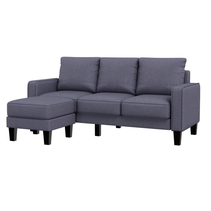 Modern Living Room Furniture L Shape Sofa with Ottoman Bed Bath