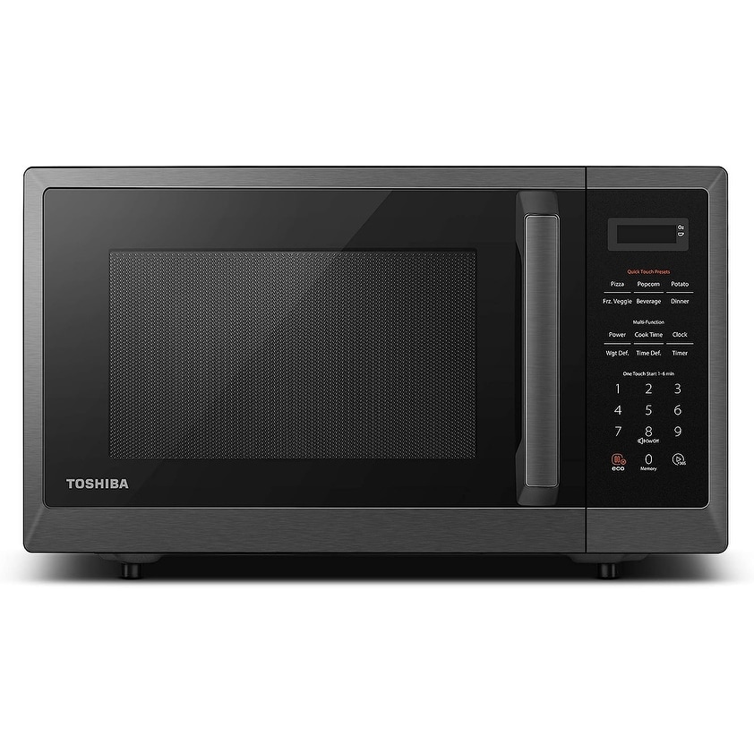 COMFEE' Retro Small Microwave Oven W Compact Size 9 Preset Menus,  Position-Memory Turntable Mute Function, Countertop Microwave Perfect For  Small