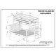preview thumbnail 19 of 26, Taylor & Olive Trillium Twin over Full Bunk Bed, 2 Drawers