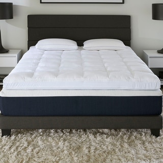 Comfort Tech 3" Foam and Fiber Mattress Topper Featuring Serene Foam