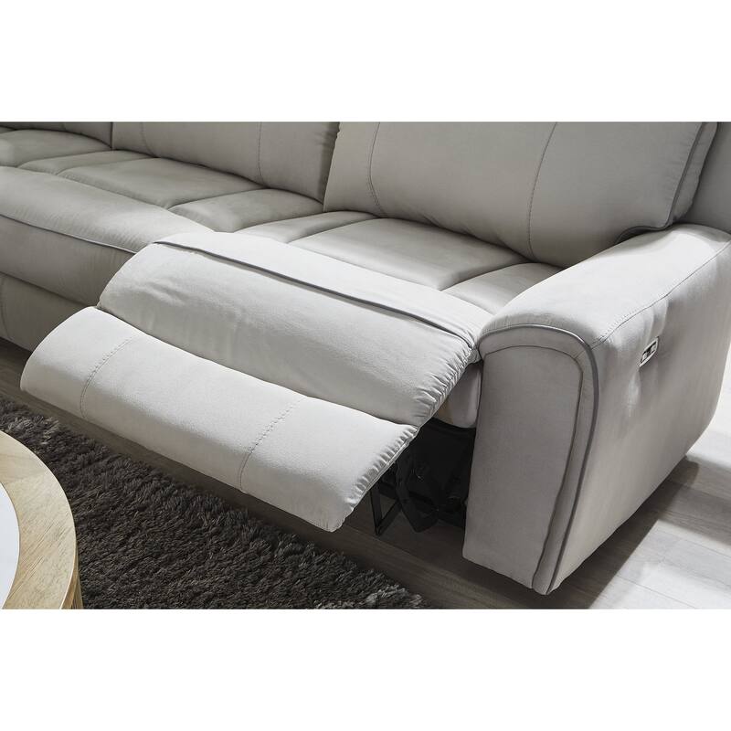 Signature Design by Ashley Grafton Pike Gray 2-Piece Reclining Loveseat - 84" W x 41" D x 43" H