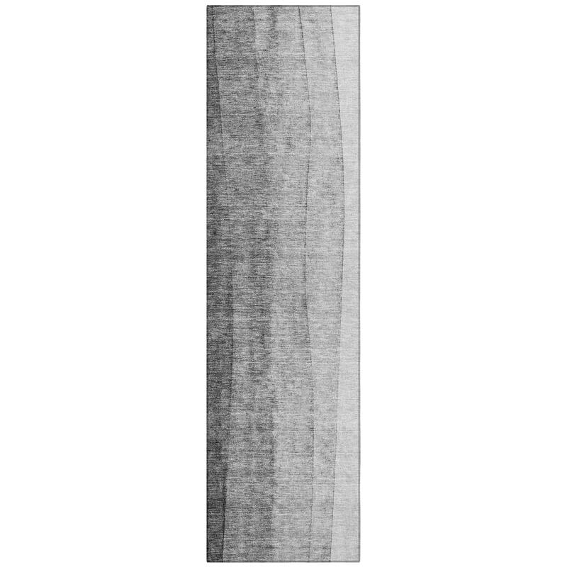 Machine Washable Indoor/ Outdoor Chantille Modern Horizon Rug
