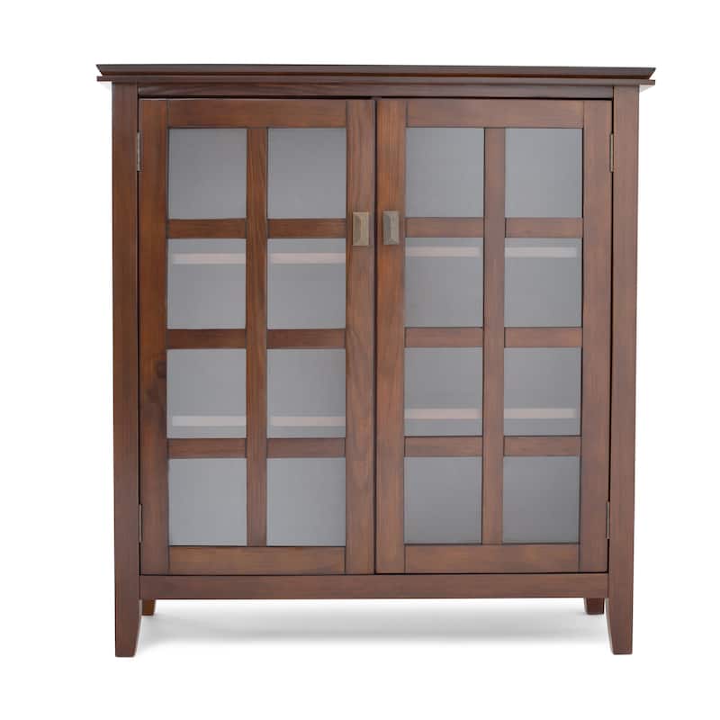 WYNDENHALL Stratford Solid Wood Transitional Medium Storage Cabinet - 38"w x 16.1"d x 40.6" h