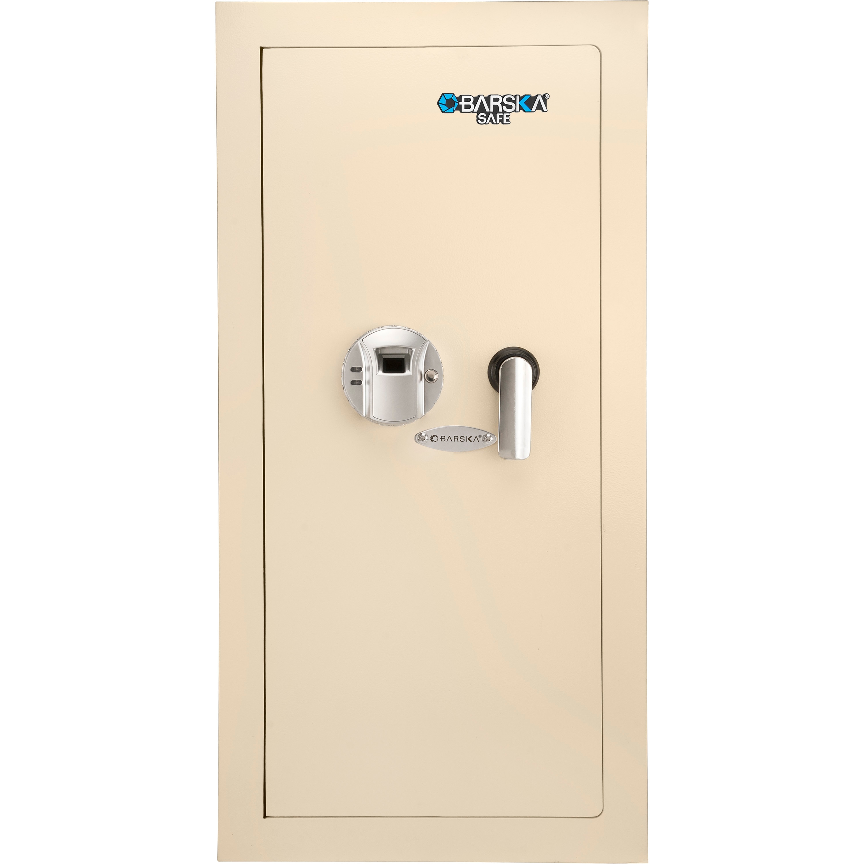 0.82 Cubic Ft Left Open Beige Biometric Wall Safe