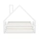 preview thumbnail 10 of 8, Full Size Floor Bed with House Headboard - Sturdy Wood, Easy Assembly, White