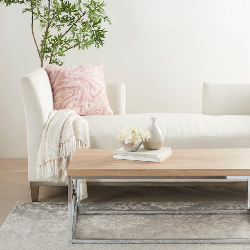 Mina Victory Plush Marble Throw Pillow