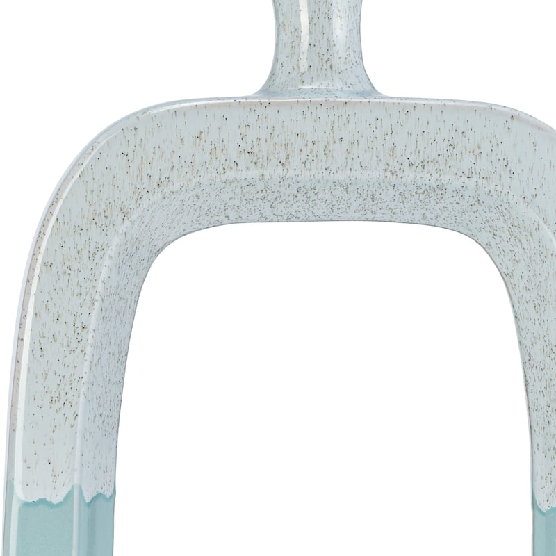 Sagebrook Home Modern Coastal Cut Out Ceramic Bud Vase
