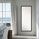 preview thumbnail 8 of 6, Havana Non-Beveled Framed Full-Length Floor Leaner Mirror - Havana Black Bronze - 27 x 63 in