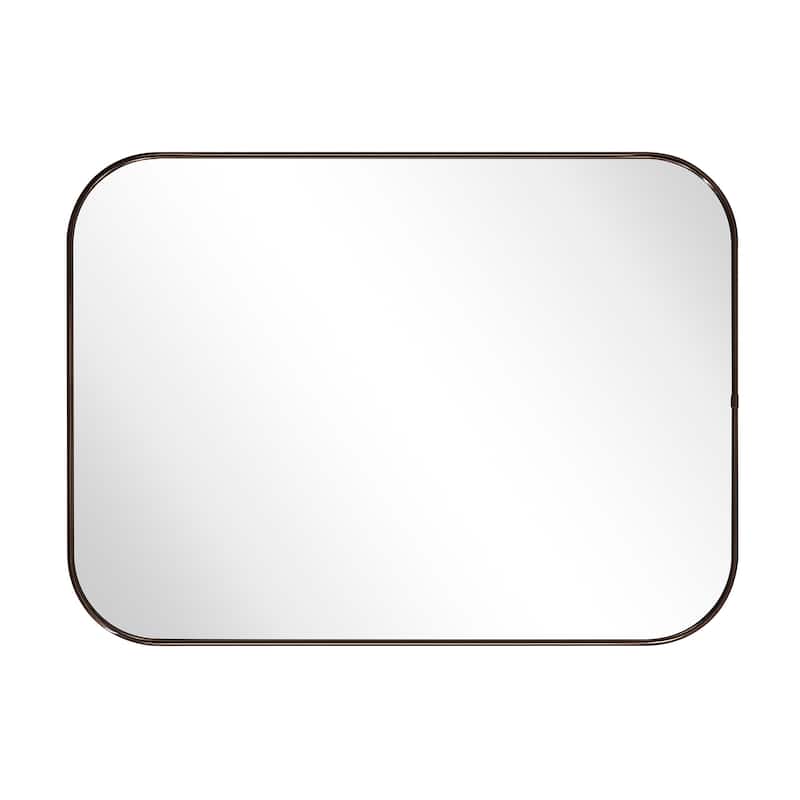 TEHOME Lucia Contemporary Rounded Rectangle Bathroom Vanity Mirror
