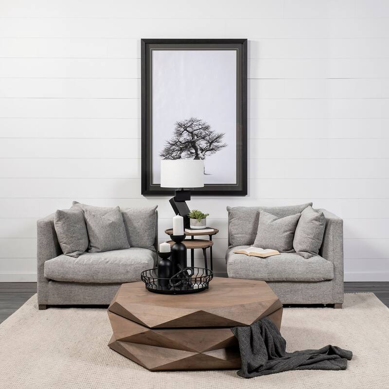 Valence 37.8L x 38.6W x 28.3H Medium Gray Corner Sectional Piece - 39.76 x39.76 x32.28