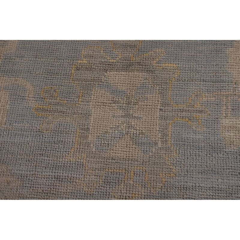 Oushak Turkish Area Rug Hand-Knotted Vegetable Dye Wool Carpet - 8'2"x 10'0"