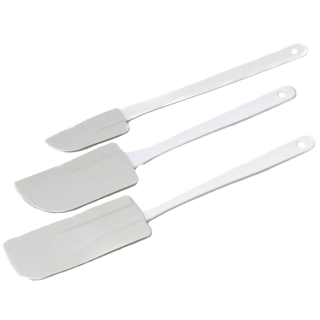 Chef Craft 3 Piece Flexible Blade Bowl Scraper / Spatula Set