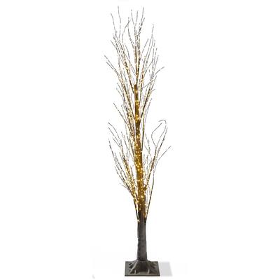 Twinkle LED Pine Tree Christmas Winter Tabletop Mantel Decorations 5 ft